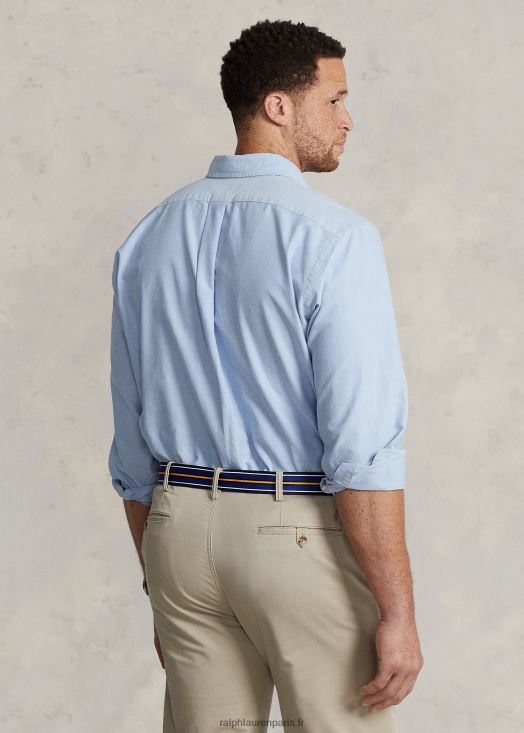 polo ours chemise oxford 46T60T1568 Hommes Ralph Lauren ours bleu de printemps