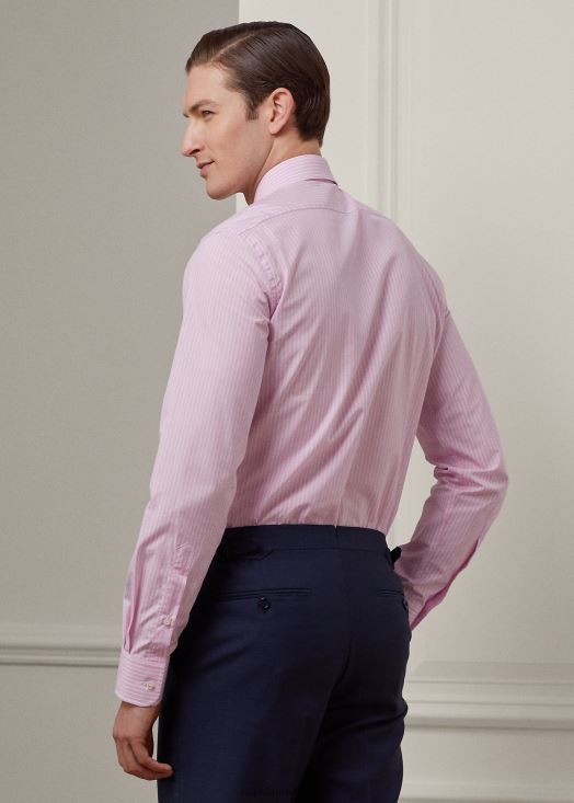 chemise rayée fil à fil 46T60T54 Hommes Ralph Lauren rose/blanc