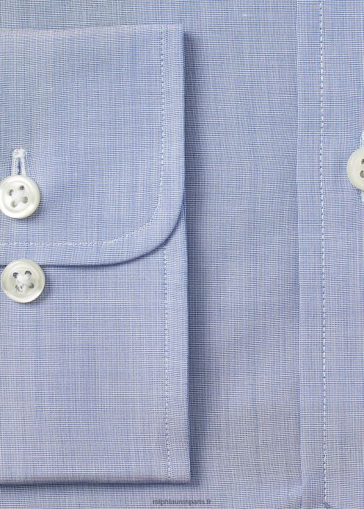 chemise slim en popeline 46T60T542 Hommes Ralph Lauren bleu méditerranéen