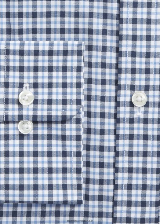 chemise slim en popeline à carreaux 46T60T1141 Hommes Ralph Lauren marine multi