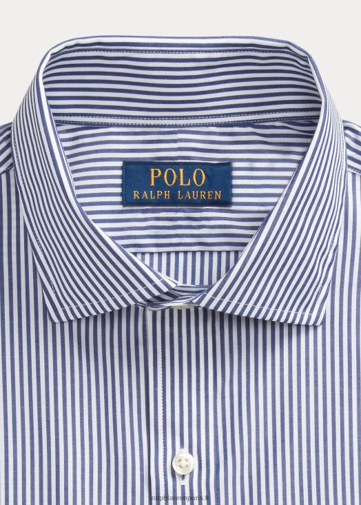 chemise slim en popeline rayée 46T60T1088 Hommes Ralph Lauren marine/blanc