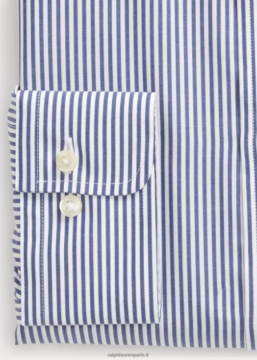 chemise slim en popeline rayée 46T60T1088 Hommes Ralph Lauren marine/blanc