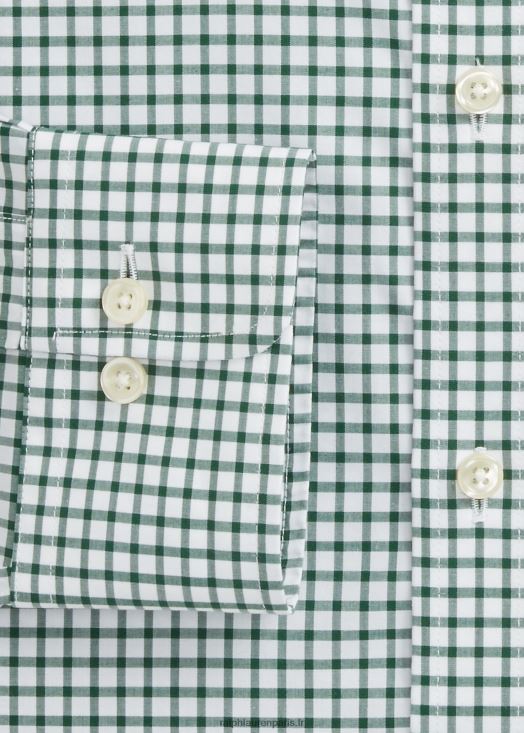 chemise slim fit en popeline à carreaux 46T60T741 Hommes Ralph Lauren pin/blanc