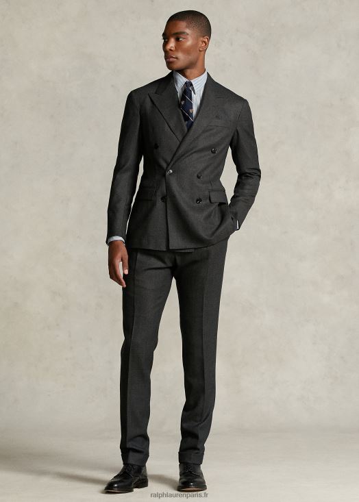 la chemise à monogramme de la collection morehouse 46T60T1292 Hommes Ralph Lauren bleu blanc
