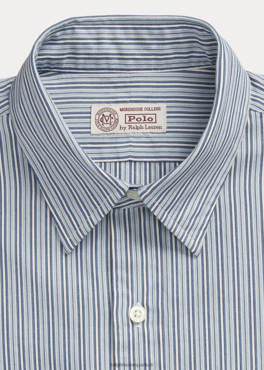 la chemise à monogramme de la collection morehouse 46T60T1292 Hommes Ralph Lauren bleu blanc