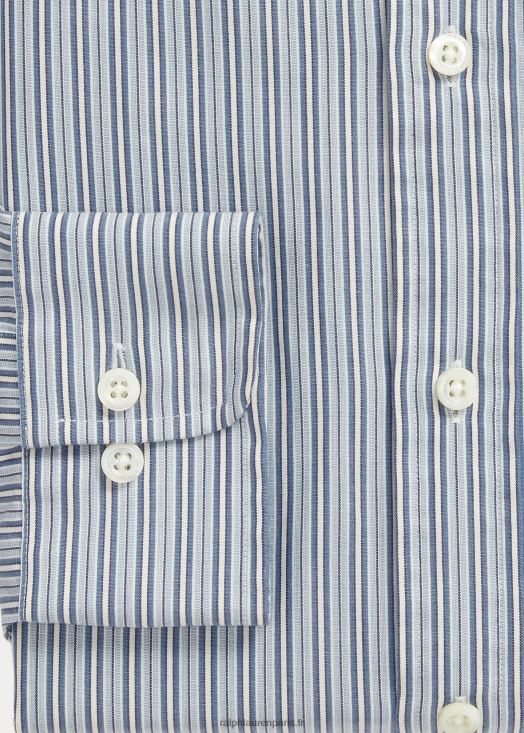 la chemise à monogramme de la collection morehouse 46T60T1292 Hommes Ralph Lauren bleu blanc