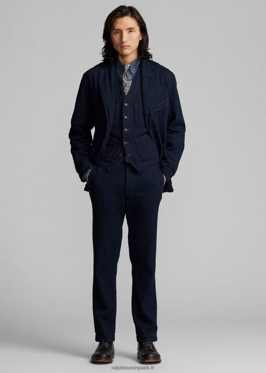 gilet à chevrons indigo 46T60T1752 Hommes Ralph Lauren bleu marine profond