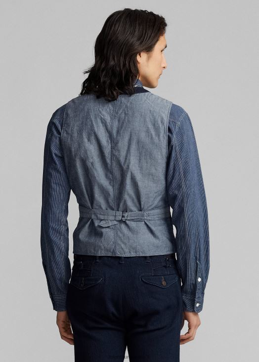 gilet à chevrons indigo 46T60T1752 Hommes Ralph Lauren bleu marine profond