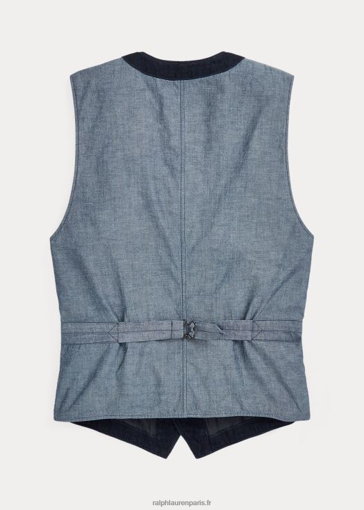 gilet à chevrons indigo 46T60T1752 Hommes Ralph Lauren bleu marine profond