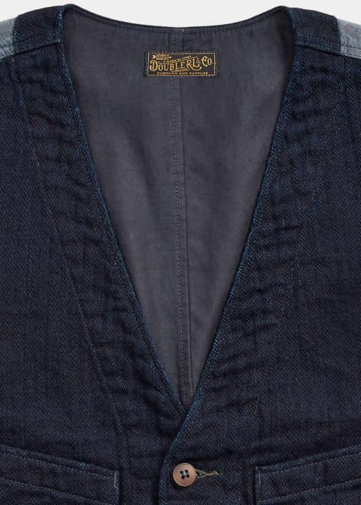 gilet à chevrons indigo 46T60T1752 Hommes Ralph Lauren bleu marine profond