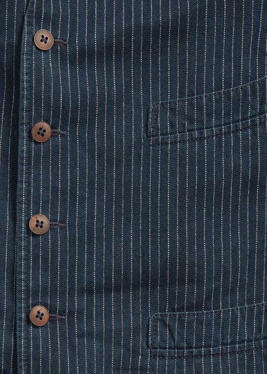gilet à fines rayures et chevrons 46T60T1746 Hommes Ralph Lauren rayures indigo