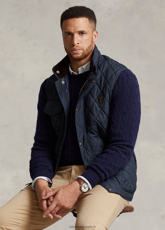 gilet matelassé déperlant 46T60T1926 Hommes Ralph Lauren marine universitaire