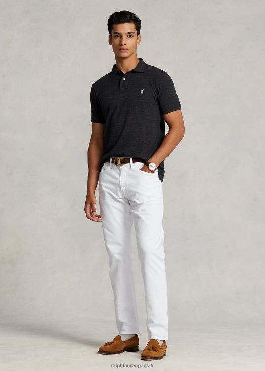 jean droit décontracté hampton 46T60T283 Hommes Ralph Lauren étirement blanc