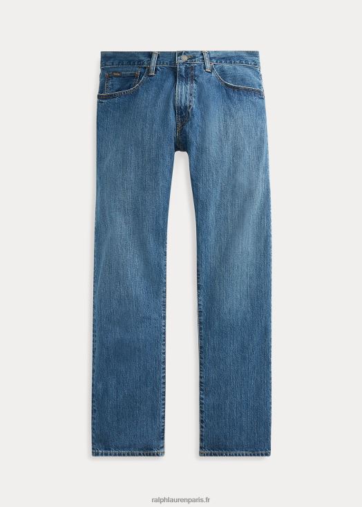 jean droit décontracté hampton 46T60T337 Hommes Ralph Lauren indigo moyen