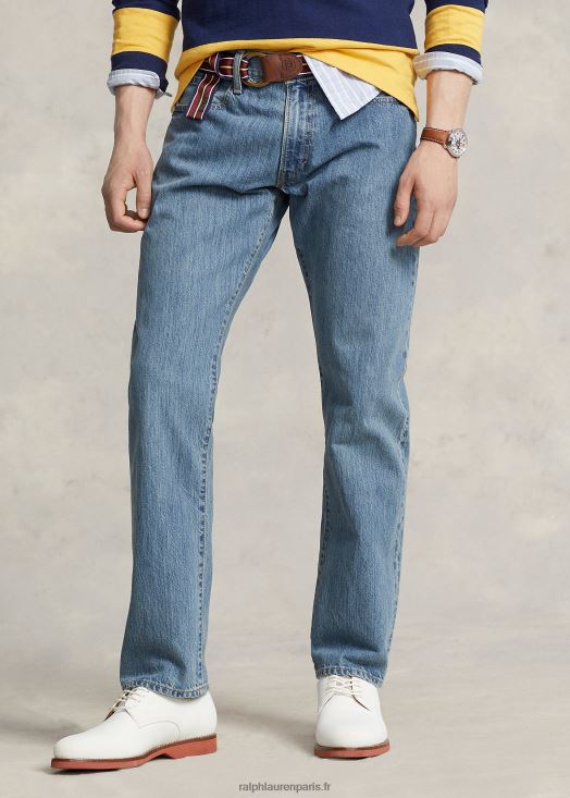 jean droit décontracté hampton 46T60T337 Hommes Ralph Lauren indigo moyen