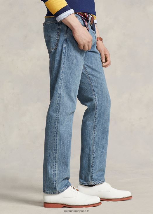 jean droit décontracté hampton 46T60T337 Hommes Ralph Lauren indigo moyen