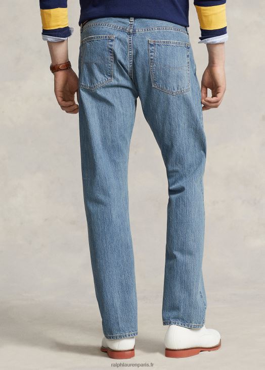 jean droit décontracté hampton 46T60T337 Hommes Ralph Lauren indigo moyen