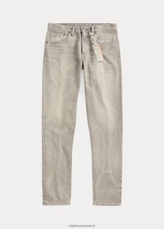 jean gris nuage coupe slim et étroite 46T60T1737 Hommes Ralph Lauren lavage gris nuageux