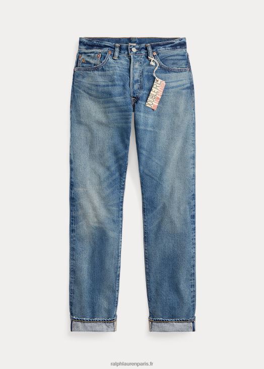 jean lansford selvedge droit bas 46T60T1795 Hommes Ralph Lauren lavage Lansford