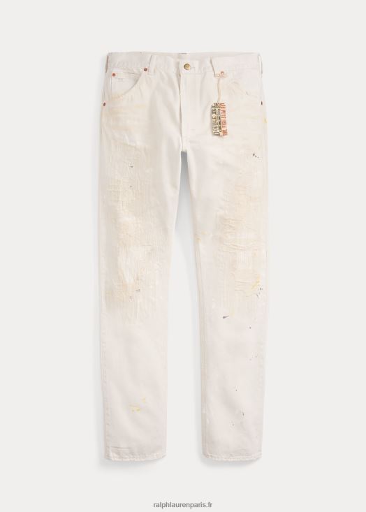 jean naturel réparé taille haute 46T60T1764 Hommes Ralph Lauren réparé ensemencé naturel