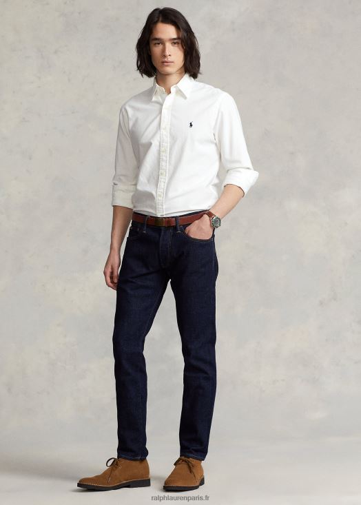 jean slim à lisière droite 46T60T798 Hommes Ralph Lauren Étirement de la lisière de Yorke