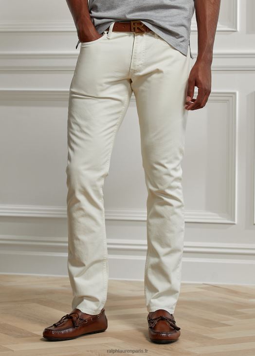 jean stretch coupe slim 46T60T50 Hommes Ralph Lauren crème classique