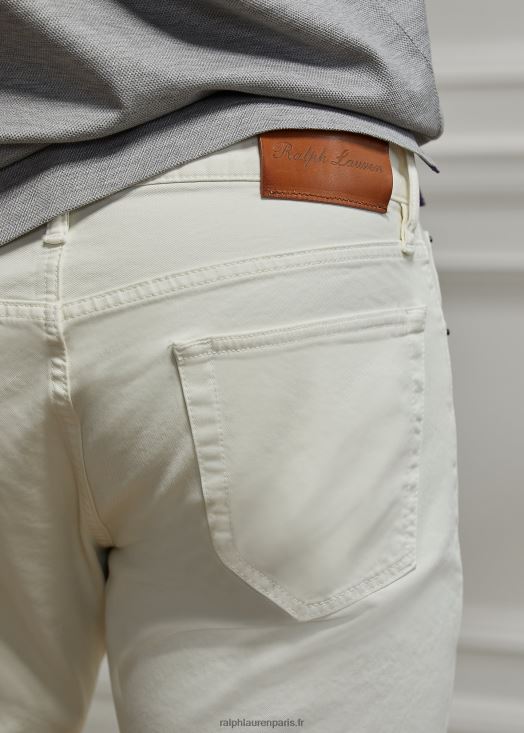 jean stretch coupe slim 46T60T50 Hommes Ralph Lauren crème classique