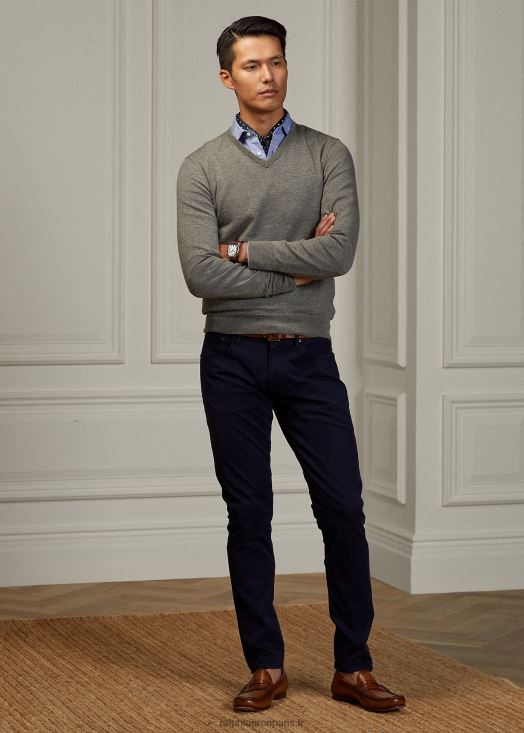 jean stretch coupe slim 46T60T52 Hommes Ralph Lauren marine de régate
