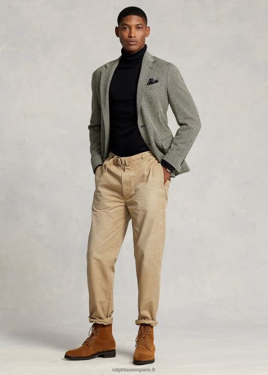 col roulé en coton doux 46T60T559 Hommes Ralph Lauren noir