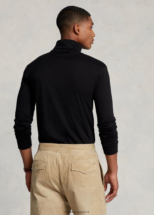 col roulé en coton doux 46T60T559 Hommes Ralph Lauren noir