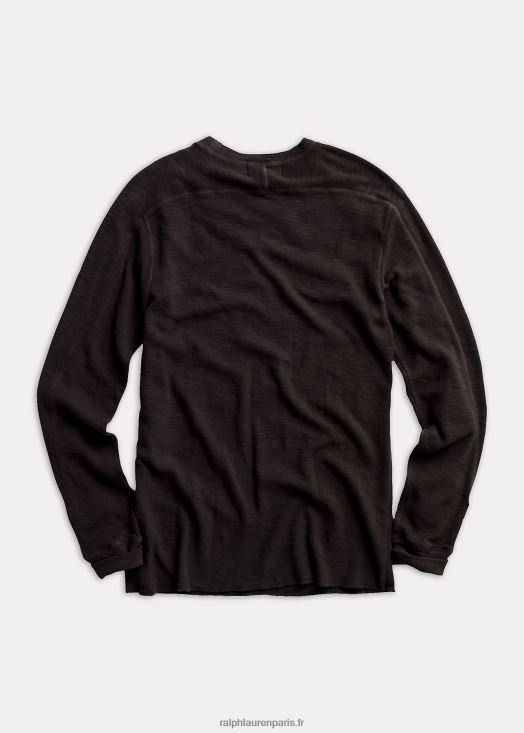 ras du cou texturé 46T60T1693 Hommes Ralph Lauren toile noire délavée