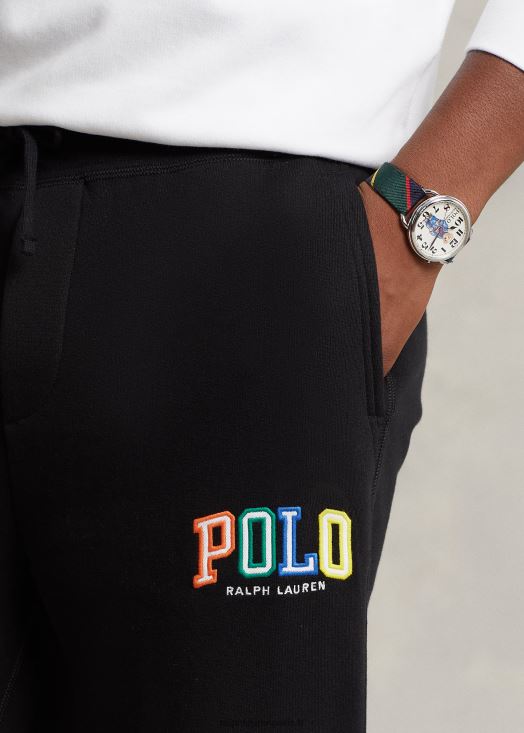 le pantalon de jogging en molleton à logo rl 46T60T688 Hommes Ralph Lauren noir