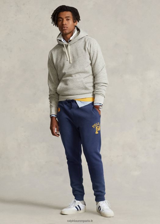 pantalon de jogging graphique en molleton 46T60T799 Hommes Ralph Lauren cobalt foncé