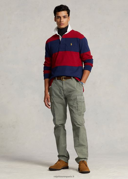 pantalon cargo décontracté en toile 46T60T1010 Hommes Ralph Lauren olivier