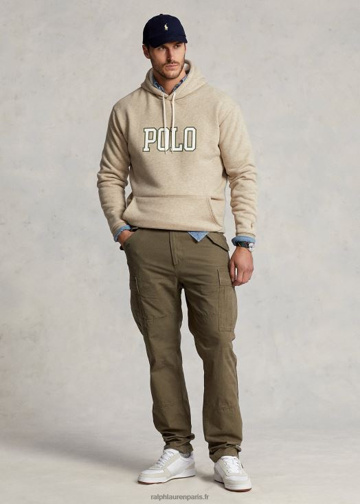 pantalon cargo en toile coupe classique 46T60T1801 Hommes Ralph Lauren olivier