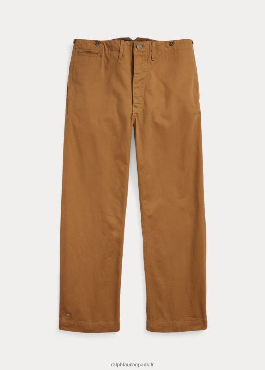 pantalon chino à boucle dans le dos 46T60T1751 Hommes Ralph Lauren rinçage kaki