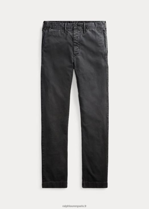 pantalon chino coupe slim 46T60T1711 Hommes Ralph Lauren noir délavé