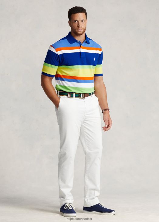 pantalon chino stretch coupe classique 46T60T1864 Hommes Ralph Lauren lavage de pont blanc