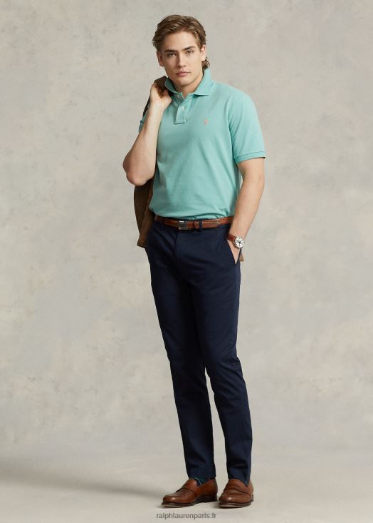 pantalon chino stretch coupe droite 46T60T738 Hommes Ralph Lauren aviateur marine