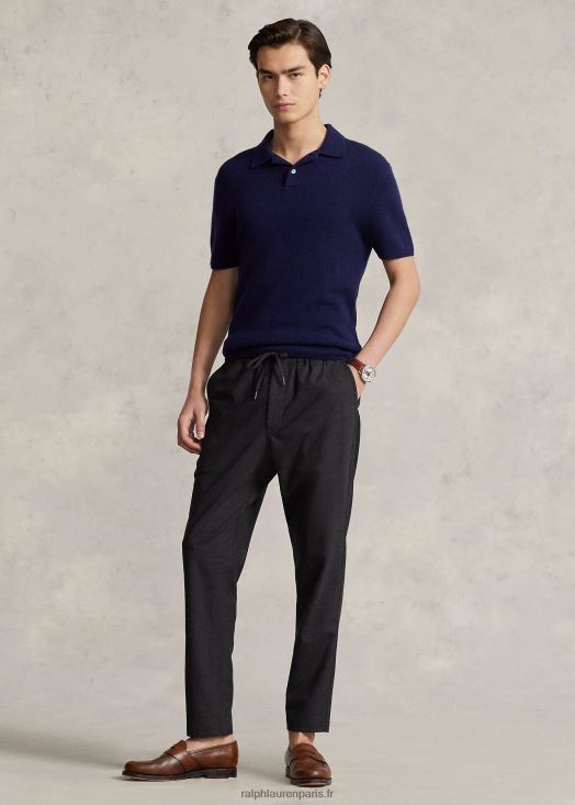 pantalon coupe fuselée classique neale prepster 46T60T857 Hommes Ralph Lauren pindot de charbon de bois
