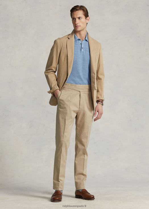 pantalon de costume chino stretch teint en pièce 46T60T1091 Hommes Ralph Lauren beige côtier
