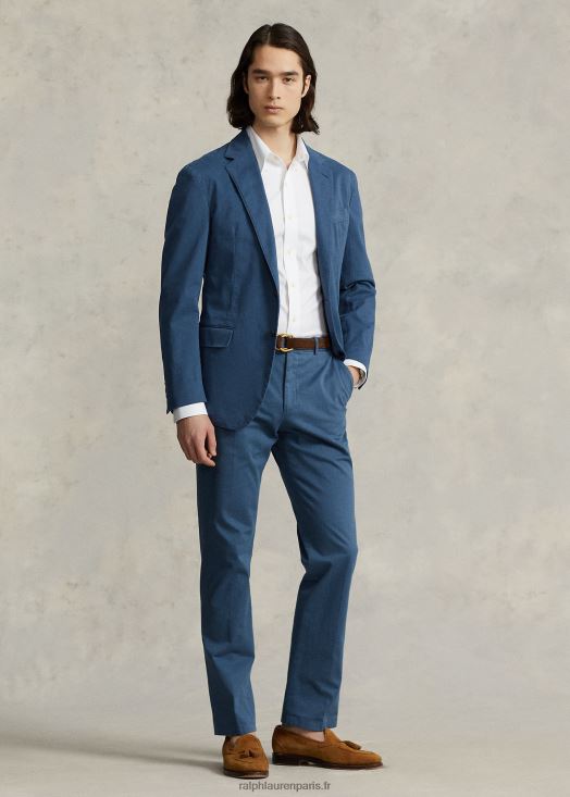 pantalon de costume chino stretch teint en pièce 46T60T1102 Hommes Ralph Lauren bleu clancy