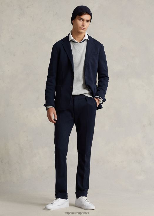 pantalon de costume à double maille 46T60T8637 Hommes Ralph Lauren aviateur marine