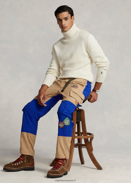 pantalon de randonnée déperlant convertible 46T60T8497 Hommes Ralph Lauren kaki vintage/city royal