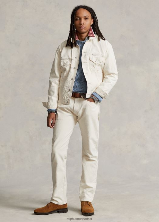 pantalon en toile coupe classique vintage 46T60T111 Hommes Ralph Lauren travail