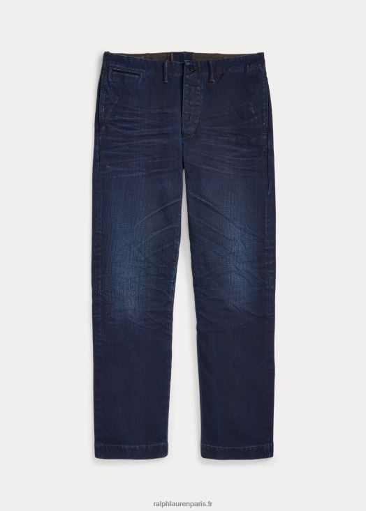 pantalon en velours côtelé officier bedford 46T60T1727 Hommes Ralph Lauren indigo foncé