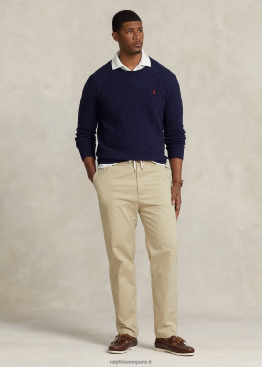 pantalon polo prepster stretch coupe classique 46T60T1905 Hommes Ralph Lauren kaki classique