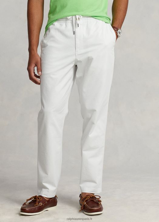 polo prepster pantalon chino coupe classique 46T60T581 Hommes Ralph Lauren lavage de pont blanc