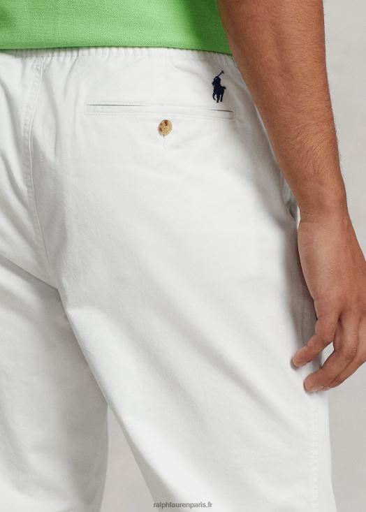 polo prepster pantalon chino coupe classique 46T60T581 Hommes Ralph Lauren lavage de pont blanc