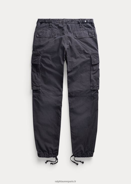 surplus de pantalon cargo en toile 46T60T8704 Hommes Ralph Lauren noir